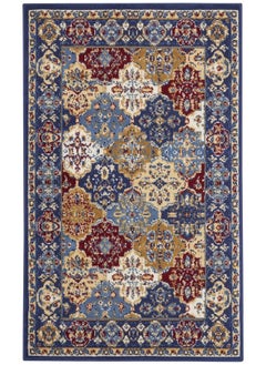 اشتري Grafix Persian Multicolor 3' X 5' Area Rug Easy Cleaning Non Shedding Bed Room Living Room Dining Room Kitchen (3X5) في الامارات