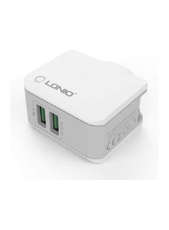 Buy LDNIO A2203 TYPE-C Travel Fast Charger with 2 USB Ports and TYPE-C Cable in Egypt