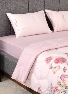 اشتري Mehri Queen-Sized Comforter, Pink – 230x220 cm في الامارات