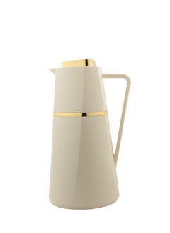 Buy Deva Coffee And Tea Vacuum Flask 1.0 Liter Ivory/Gold in Saudi Arabia