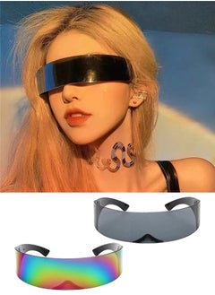 اشتري 2PCS Full Wrap Around Fashion Glasses في السعودية