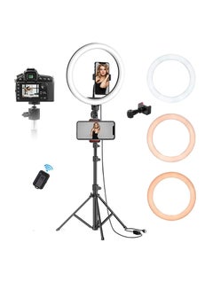 Buy TyCom 10 inch Selfie Ring Light with Tripod Stand, USB Selfie Ring Light for Live Stream/Makeup/YouTube/TikTok Video Recording/Photography in UAE