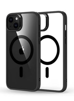 Buy iPhone 13 Case iPhone 13 Mag-Saf Case 6.6 inch Anti-Yellowing Military Drop Protection Shockproof Protective Phone Magnetic Case 6.6 inch For iPhone 13 Black in UAE