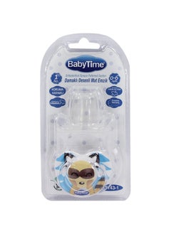 Buy Baby Time Baby Silicone Orthodontic Patterned Soother With Cap No:1 in Egypt