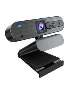 اشتري Full HD 1080P PC USB Webcam with Privacy Protector, Dual Noise Canceling Microphone for Conferencing and video calling, Plug and Play, Compatible for Windows, MAC, Skype, Zoom. في السعودية