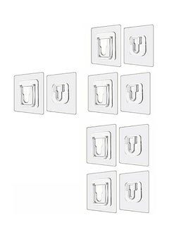 Buy Double-Sided Adhesive Wall Hooks - Wall-Sticking Hooks Without Punching 2pcs in Egypt