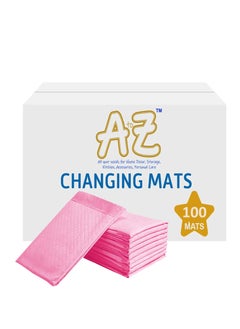 Buy A To Z - Disposable Changing mats (45x60cm) Large, Pack of 100 - Pink in UAE