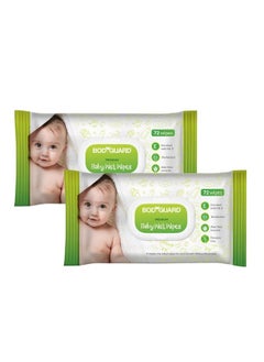 اشتري Aloe Vera Based Natural Wet Wipes For Babies With Goodness Of Vitamin E ; Moisturizing Baby Wet Wipes For Baby'S Skin ; Antibacterial Baby Wipes Combo ; 144 Wipes ; Combo Of 2 X 72 Pieces في السعودية