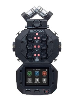 اشتري Zoom H8 Handy Recorder compatible upto 12-Track recording 6 Inputs Touchscreen Usb Audio Interface Battery Powered For Stereo Multi track Audio Video Podcasting and Music في الامارات