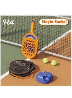 Buy Padel Tennis Training Set with Single Racquets and Accessories Auto Rebound Gear Profeesional Tennis Ball Quality Portable Suitable For Self Training Tennis Beginner Practice Play Tennis with Family a in Saudi Arabia