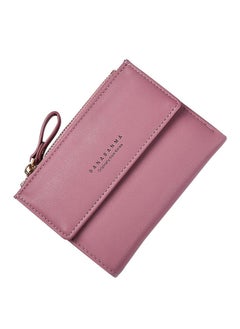 Buy Multifunctional Leather Wallet Light Purple in UAE