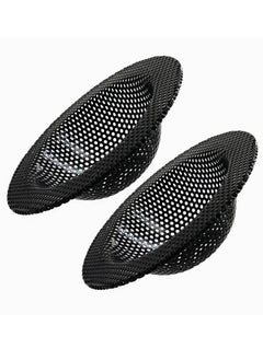 Buy 2 Pcs Black Kitchen Sink Strainer Large Wide Rim 4.5Inches Diameter Stainless Steel Sink Drain Strainer Kitchen Drain Strainer for Most Sink Drains Anti Clogging Rust Free in UAE