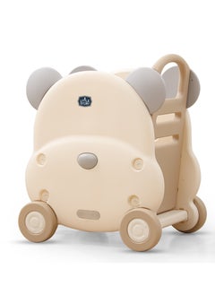 اشتري Little Story - Portable Kids Toys Shopping/Storage Cart - Bear Beige في الامارات