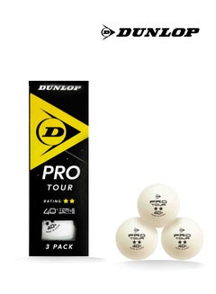 Buy Dunlop Pro Tour Table Tennis Balls 3 Piece, in UAE