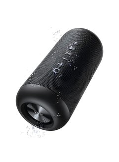 Buy Waterproof Bluetooth Wireless Speakers Long Endurance IPX6 Waterproof TF Card AUX Portable Outdoor Speaker Black in UAE