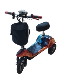 Buy Ultimate Mobility Champion Scooter With Seat And Basket For Enhanced Convenience Flame in UAE