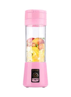 Buy USB Portable Multi-Function Fruit Mixing Machine Pink/Clear in Saudi Arabia