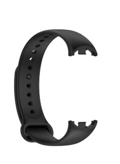 Buy Silicone Strap For Xiaomi Mi Band 8 Sport Replacement Breathable Band For Men And Women Black in Egypt