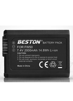 Buy Beston FW50 2000 mAh Battery For Sony Cameras - Pack of 1 in UAE