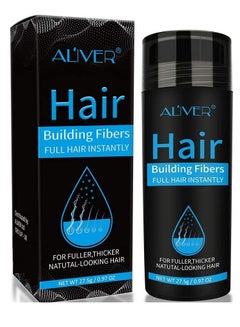 Buy Hair Building Fibers Full Hair Instantly Black 27.5g in UAE