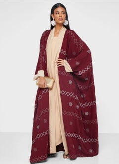 اشتري Embroidered Cape Sleeve Abaya في السعودية