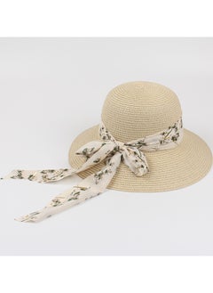 اشتري New Fashion Ribbon Bow Straw Hat في السعودية