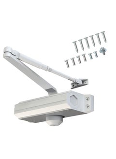 Buy Automatic Door Closer Size 5 Suitable for Door Weight 85 105kg Spring Hydraulic Door Closer Aluminum Alloy Material Heavy Duty Easy Installation H 1322 H 1683 H 1883 GK 1883 Size 5 White in Saudi Arabia