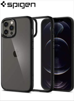 اشتري iPhone 12 Pro / 12 Ultra Hybrid Case Cover - Clear/Black في السعودية