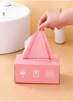 Buy Microfiber Tissue Cloth box, Cleaning Towel, Reusable and Washable, Assorted Color in UAE