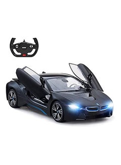اشتري سيارة التحكم عن بعد ، 1:14 BMW i8 Radio Remote Control RC Toy Model Car Model Vehicle ، Open Doors by RC ، MattBlack في السعودية