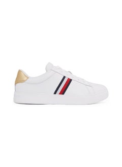 Buy Women's Essential Court Trainers - Leather, White in UAE