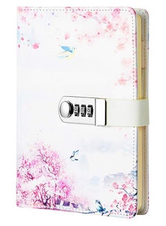 اشتري Password Lock Diary Creative Cute Notebook Digital Lock Notepad A5 with Lock Hand Ledger Student Stationery for Writing Notes and Diary Gifts for Girls في الامارات