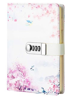 اشتري Password Lock Diary Creative Cute Notebook Digital Lock Notepad A5 with Lock Hand Ledger Student Stationery for Writing Notes and Diary Gifts for Girls في الامارات