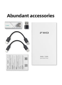 Buy FiiO/JadeAudio KA13 Portable DAC Dongle, USB-C Adapter, 3.5mm and 4.4mm Outputs Compatible with Android/iOS System/PC/Music Players, PCM 384kHz/32bit | DSD256 550mW high Power (Black) in UAE