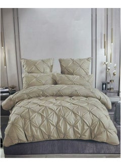 Buy COMFY 6 PC NEW COLLECTION PREMIUM QUALITY COTTON DESIGNER COMFORTER SET GOLD COLOR in UAE