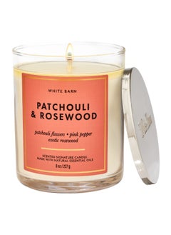 Buy Patchouli And Rosewood Signature Single Wick Candle in UAE