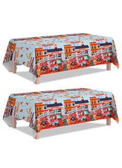 Buy Fire Fighting Party Tablecloth Set Party Tableware in UAE