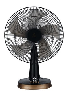 اشتري 16 Inch Table Fan 3 Speed Settings With 90⁰ Oscillating 60 Min Timer 5 PP Leaf Blade Electric Cooling Fan في الامارات