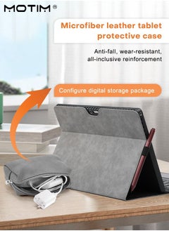 اشتري Microsoft Surface Pro 9 Case and Cover Protective Multiple Angle Stand Stylus Holder Designed for Surface Pro 9 13" 2022 Tablet Compatible with Type Cover Keyboard with Accessories storage bag في الامارات