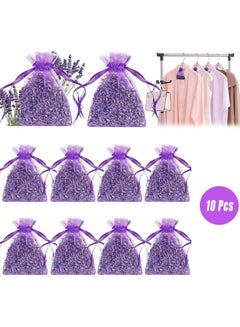 Buy 10 Piece French Lavender Sachets for Drawers and Closets Fresh Scents, Home Fragrance Sachet, Purple Sachets in UAE