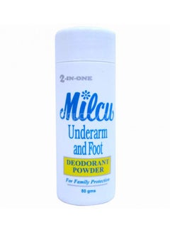 Buy Underam And Foot Deodorant Powder 80g in Saudi Arabia