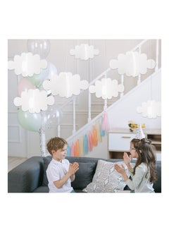 اشتري 3D Cloud Decorations, Hanging Clouds for Ceiling, Artificial Clouds Props Fake Cloud Ornaments Wall Decor, Clouds Imitation Decorations Baby Shower Ceiling (16 Pcs) في الامارات