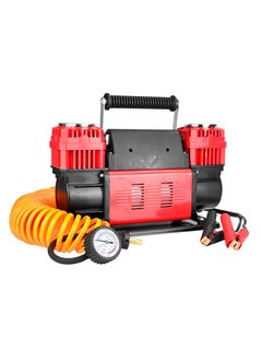 Buy Two Cylinder Air Compressor 12V /60mm For Car /Bike Tires with Air Pump barometer in UAE