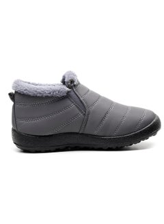 Buy Ankle Boots Thermal Slip On Casual Footwear for Men Grey in UAE