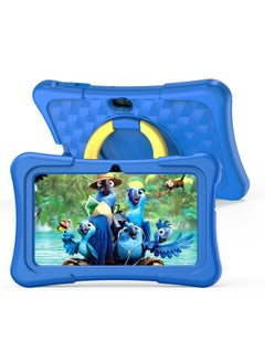 Buy K1 Kids Tablet 7-inch Wi-Fi, 4GB RAM + 128GB ROM, Android 13.0-Blue in UAE