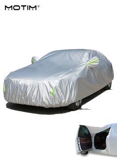 Buy Full SUV Car Cover, 3 Layer Thickened Material Car Cover Indoor Outdoor, Waterproof Dustproof Sunscreen UV Protection Car Cover, All Weather Cover for Van SUV Jeep (520*200*185CM) in UAE