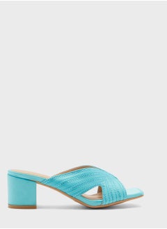 اشتري Diamante Stitch Cutout Mule Sandal في الامارات