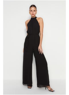 Buy Black Chiffon Woven Jumpsuit TWOSS23TU00093 in Egypt