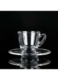 Buy Espresso Cups & Saucers Set 2 oz 60 ml in UAE