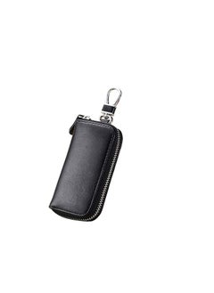 اشتري PU Leather Car Key Case Car Smart Key Chain Coin Holder Smart Key Holder Protection Car key Chain Bag Auto Remote Keyring Wallet Key Wallet Card Wallet Leather Wallet Black في السعودية